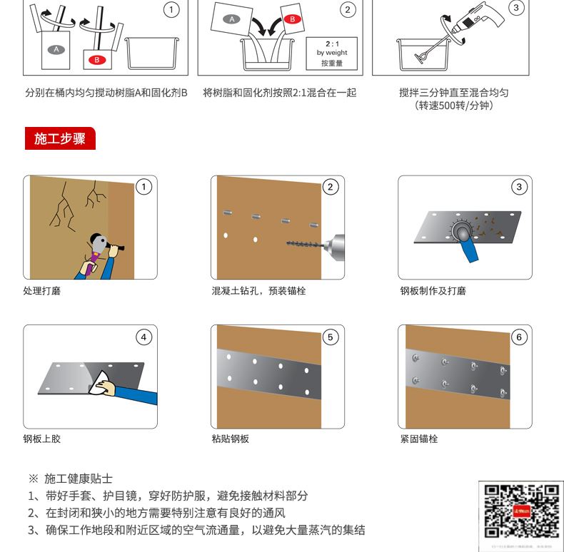 包钢贵德粘钢加固施工过程